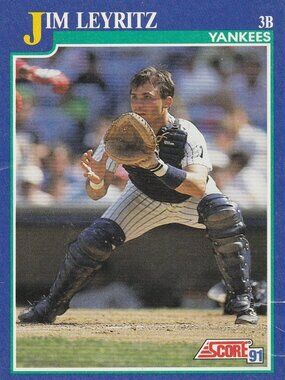 Jim Leyritz - Score '91 MLB Baseball Card